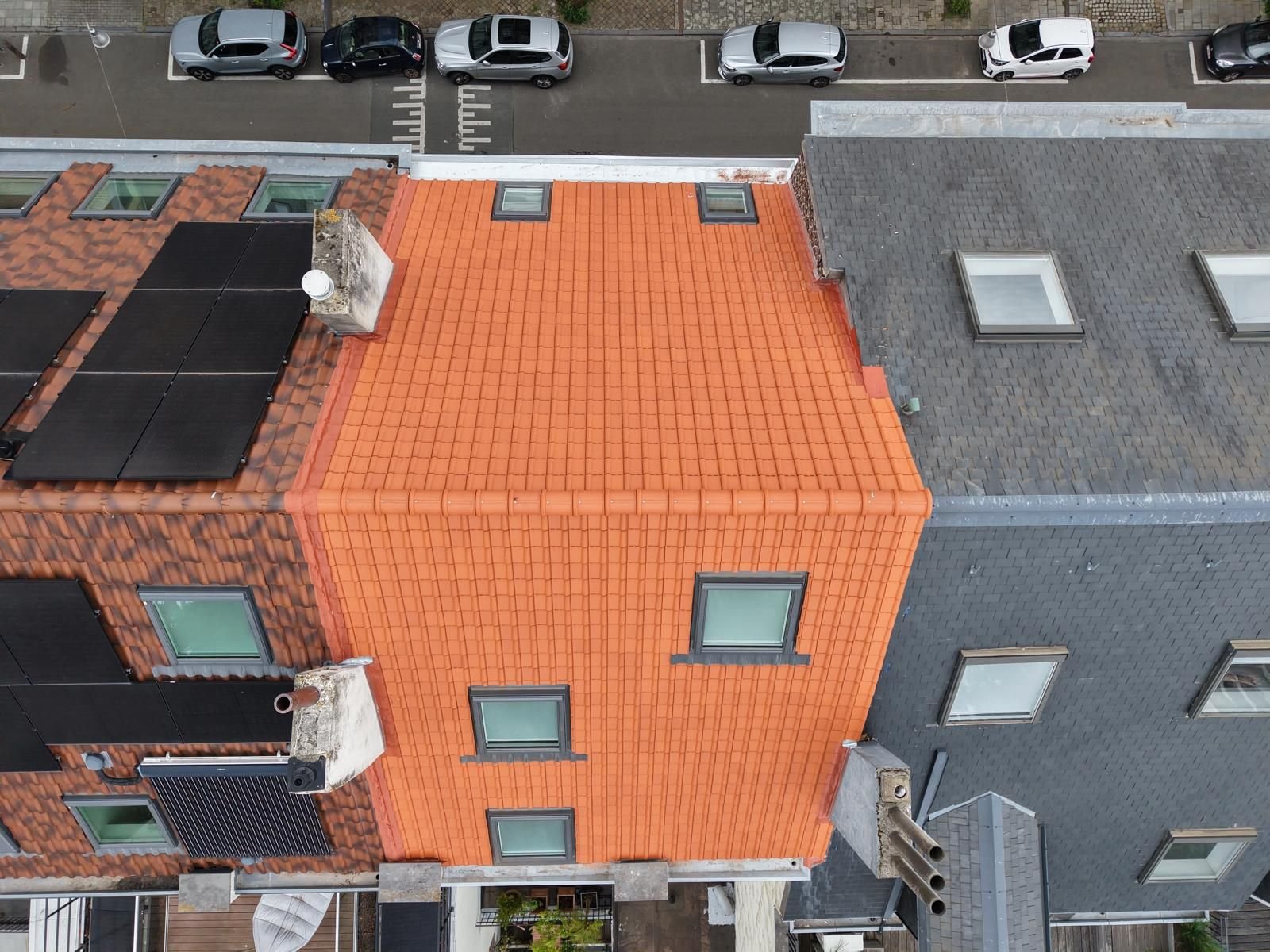Rénovation de la toiture en tuiles d’une maison bruxelloise